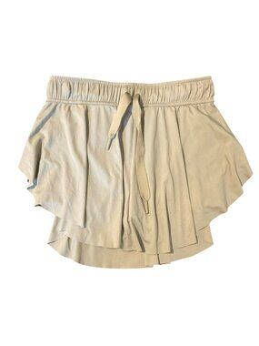 FP Movement Skort Womens size xs Beige Athletic Lined Drawstring Running Skirt